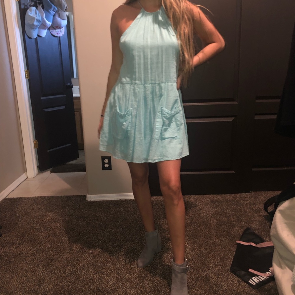 Baby blue summer dress